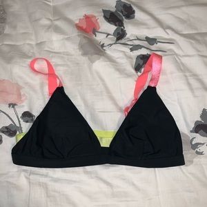 Black Bikini top with neon straps